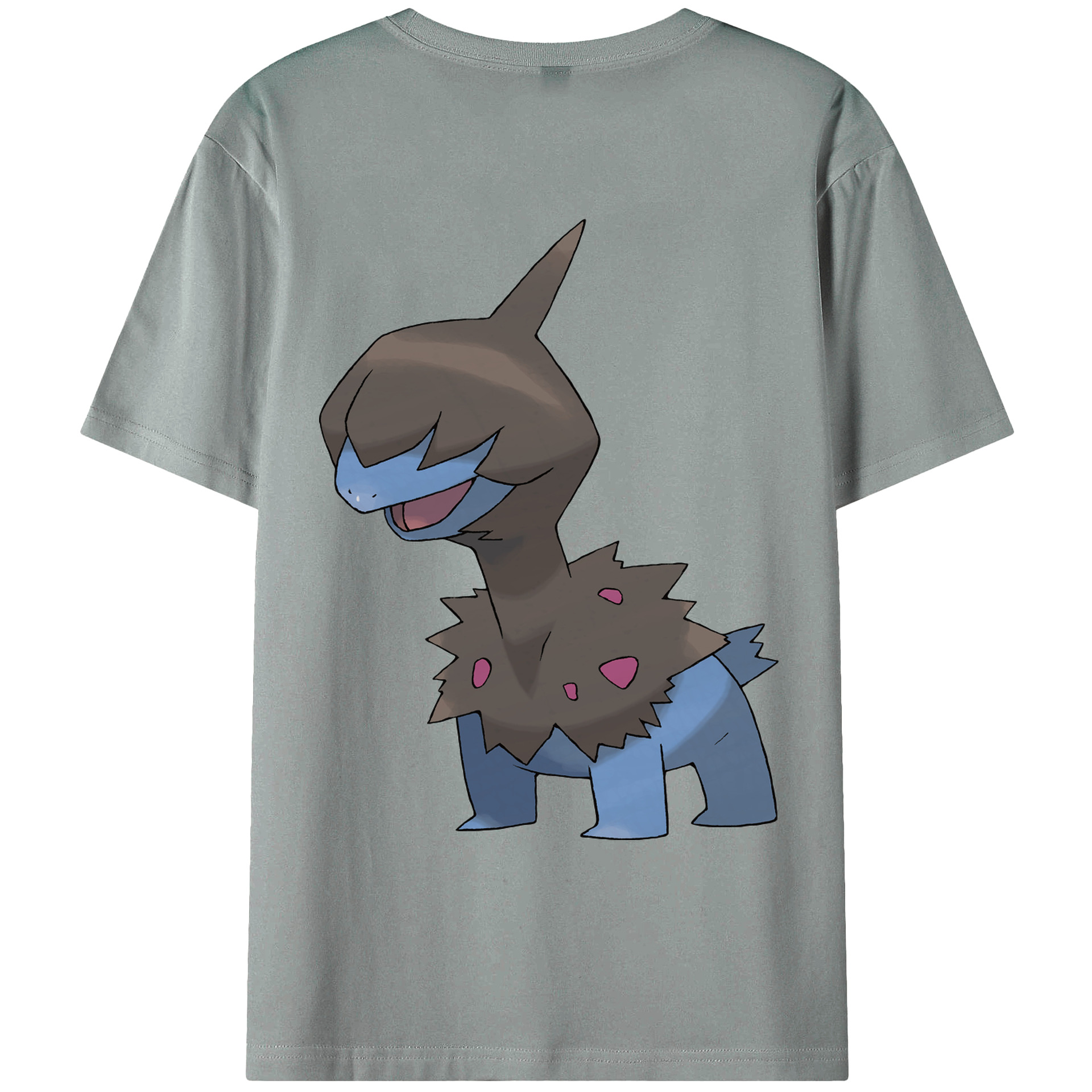（画像用） ポケットモンスター Pokémon 綿100％ メンズ半袖Tシャツ（バックプリント） 通気性